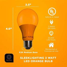 img 2 attached to 🟠 Sleeklighting Orange LED Bulb - High Voltage