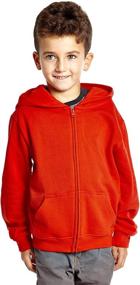 img 1 attached to 👕 Leveret Kids & Toddler Hoodie Boys Girls 100% Cotton Zip-Up Jacket (2-14 Years) | Assorted Colors