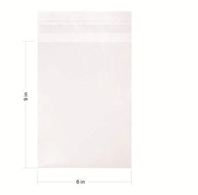 img 3 attached to L-BOST 6 x 9-inch Crystal Clear Resealable Cellophane Bags for Candy, Cookies, Cards - Pack of 100