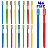 🦷 convenient and hygienic: 144 prepasted disposable toothbrushes for dental care & oral hygiene - perfect for airbnb gifts, no water needed logo