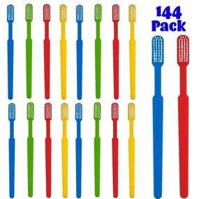 img 4 attached to 🦷 Convenient and Hygienic: 144 Prepasted Disposable Toothbrushes for Dental Care & Oral Hygiene - Perfect for Airbnb Gifts, No Water Needed