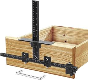 img 4 attached to 🛠️ Neitra Cabinet Hardware Jig - Adjustable Drilling Guide for Precise Installation of Door and Drawer Handles & Knobs, Punch Locator, Wood Drilling Doweling Templates Tool