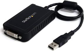 img 4 attached to 🔌 StarTech.com USB to DVI Adapter - Dual Monitor Display Support - 1920x1200 - External Video & Graphics Card - Windows Compatible (USB2DVIE3) - Black