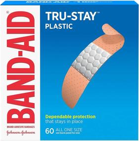 img 4 attached to Band-Aid Tru-Stay Plastic Strips: Effective 60 ct Adhesive Bandages for Wound Care & First Aid