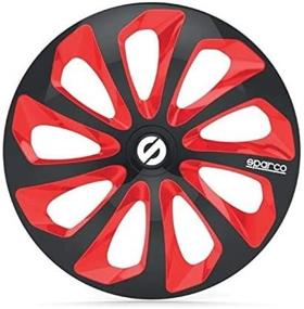 img 3 attached to Sparco SPC1473BKRD Sicilia Wheel Covers