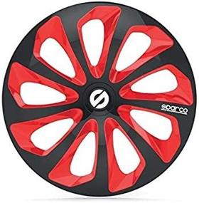 img 1 attached to Sparco SPC1473BKRD Sicilia Wheel Covers