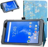 📱 winnovo t8 tablet case – pu leather folio stand cover for 8 inch android 9.0 winnovo t8 tablet, almond blossom design logo