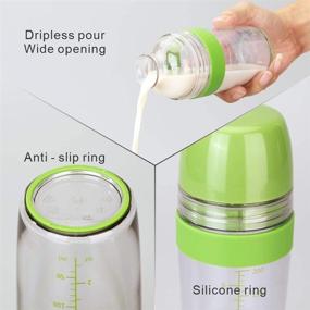 img 1 attached to KITCHENDAO 2 in 1 Salad Dressing Shaker and Citrus Juicer with Dripless Pour, Leak-free Design, Soft Grip, Anti-slip Feet, Easy Cleaning, Dishwasher Safe, BPA Free, 250ml (1 Cup)