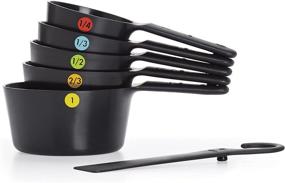 img 2 attached to 🥄 OXO Good Grips: 6-Piece Plastic Measuring Cups for Accurate & Easy Cooking Measurements