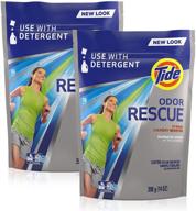 🌬️ tide odor rescue with febreze: powerful in-wash laundry booster pacs (pack of 2) - eliminate odors for fresh and clean clothes! logo
