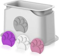 🐾 iprimio universal cat litter scooper holder - sturdy scooper storage with enhanced stability - sleek design includes four colored paws - compatible with metal and plastic scoopers of any brand logo