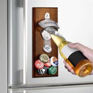 🍺 wall mounted magnetic bottle opener - ideal gifts for men: dad, husband, boyfriend - unique beer christmas gift ideas - cool stuff gadgets, stocking stuffers - perfect for birthday, anniversary, housewarming presents logo