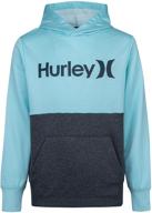 hurley solar pullover hoodie heather boys' clothing in fashion hoodies & sweatshirts logo