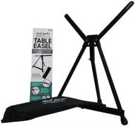 enhance your artistic experience with the mont marte signature tabletop easel - 🎨 accommodates canvases up to 20in (50cm), adjustable angles, and comes with a convenient carry bag logo