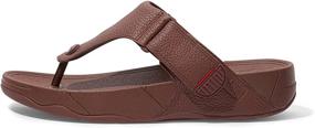 img 3 attached to Men's Fitflop Track Open Toe Sandals – Ideal Footwear for Loafers & Slip-Ons