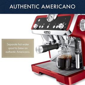 img 1 attached to ☕ De'Longhi EC9335R La Specialista Espresso Machine with Sensor Grinder, Dual Heating System, Advanced Latte System & Hot Water Spout for Americano Coffee or Tea, Stainless Steel in Red