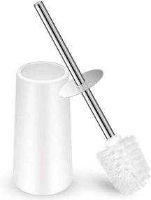 img 4 attached to 🚽 IXO Toilet Brush and Holder - Long Handle Brush with 304 Stainless Steel for Elegant Bathroom Cleaning