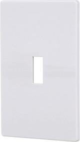 img 3 attached to 🔳 EATON PJS1W Arrow Hart Pjs1 Mid Size Screw Less Wall Plate, 1 Gang, 4.875" L X 3.125" W X 0.08" T, White.