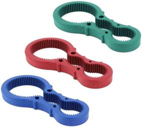 img 2 attached to 🔧 Parts Express 3in1 Container Bottle Jar Lid Can Opener: Easy Twist Kitchen Tool with Silicon Jar Opener and Screw Cap Jar Bottle Wrench - Random Colors (Red, Green, Blue)