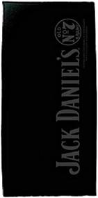 img 1 attached to 🏖️ Jack Daniel's Official Large Black Beach Towel - Premium Velour and Terry Fabric - 30 x 60 inches
