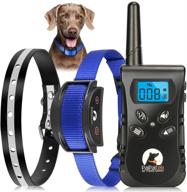 🐶 waterproof rechargeable paipaitek training collar with remote vibration beep for deaf puppy dogs - humane dog widgets, shock-free training collar logo