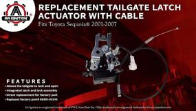 img 3 attached to 🔒 Замок актуатора задней двери - Toyota Sequoia 2001-2007 - Замена 69301-0C010, 64680-0C010 - Интегрированная сборка заднего замка