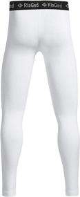 img 3 attached to 👦 RlaGed Youth Boys' Compression Leggings: Quick Dry Sports Tights for Football, Basketball & More - Athletic Baselayers for Kids