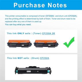 img 3 attached to 🖨️ LCL 2-Pack Black Toner Cartridge Replacement with Chip - Compatible for HP 30A CF230A: M203d, M203dn, 203dw, MFP M277, MFP M227d, MFP M227fdn, MFP M227fdw, MFP 227sdn