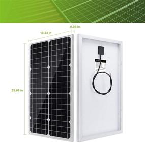 img 3 attached to 🌞 Эффективный 12В солнечный комплект: Зарядное устройство Topsolar 30W + Солнечный контроллер заряда 10A + Крепеж для автомобиля, дома на колесах, лодки и автономных систем