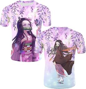 img 2 attached to Nikuclg Pritnted Novelty Cosplay Color4 Medium Men's Clothing in Shirts