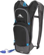 high sierra hydrahike hydration backpack – lightweight, running, cycling, hiking gear for men, women & kids – black/slate/pool, 4l logo