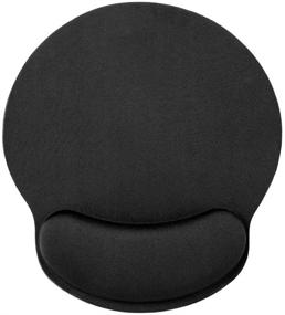 img 4 attached to 🖱️ Honesty Smooth Microfiber Memory Foam Mouse Wrist Pad for Ergonomic Support, Comfortable Typing, Pain Relief - Ideal for Computer Games, Office, and Study - Black (1 Pack)