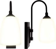 westek battery operated wall sconce, 2 pack – 4 hour auto shut-off battery wall sconce, 100 lumens – matte black plastic finish – easy install battery wall light – adjustable 2 light settings логотип