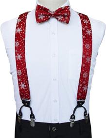 img 2 attached to JEMYGINS Festival Necktie Christmas Suspender Men's Accessories in Ties, Cummerbunds & Pocket Squares