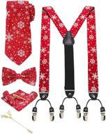 jemygins festival necktie christmas suspender men's accessories in ties, cummerbunds & pocket squares logo