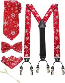 img 4 attached to JEMYGINS Festival Necktie Christmas Suspender Men's Accessories in Ties, Cummerbunds & Pocket Squares