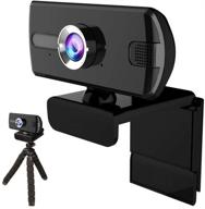 🎥 ureegle hd 1080p webcam with microphone - full video cam for laptop, desktop, computer, skype, video calls, conferences, recording - includes tripod - black logo
