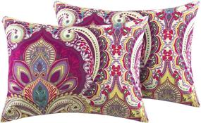 img 2 attached to Paisley 8Pc Bed In A Bag Comforter Set