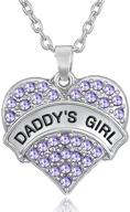 daddy's girl love heart pendant necklace: perfect for girls and teens logo