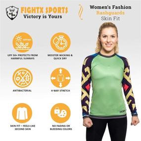 img 3 attached to FightX Womens Performance Compression Sleeve Women's Clothing