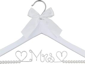 img 3 attached to Bridal Hanger Hangers Letter Wedding