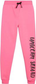 img 2 attached to 👖 Active Fleece Joggers for Girls: Dreamstar Sweatpants in Active Clothing