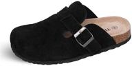 👞 tf star unisex leather footbed men's mules & clogs shoes logo