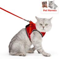 🐱 senye pet cat harness: escape proof small cat and dog soft mesh vest harness with leash clip & reflective strap - comfort fit for kitten puppy logo