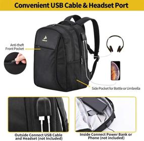 img 1 attached to 🎒 Posloc Leak Proof Computer Insulated Backpack: Secure and Spill-Resistant Carry Solution