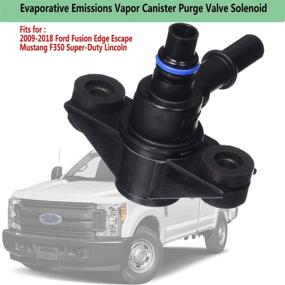 img 2 attached to 🚀 9U5Z9C915H Evaporative Emissions Vapor Canister Purge Valve Solenoid: Fits 2009-2018 Ford Fusion Edge Escape Mustang F350 Super-Duty Lincoln | Replaces 911-222 CX2626 EVAP Vent Purge Control Valve