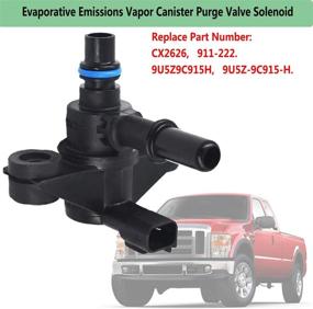 img 3 attached to 🚀 9U5Z9C915H Evaporative Emissions Vapor Canister Purge Valve Solenoid: Fits 2009-2018 Ford Fusion Edge Escape Mustang F350 Super-Duty Lincoln | Replaces 911-222 CX2626 EVAP Vent Purge Control Valve