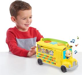 img 3 attached to 🚌 CoComelon Musical Learning Bus: Number & Letter Recognition, Phonetics | Yellow School Bus Toy Plays ABCs & Wheels on the Bus