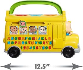 img 2 attached to 🚌 CoComelon Musical Learning Bus: Number & Letter Recognition, Phonetics | Yellow School Bus Toy Plays ABCs & Wheels on the Bus