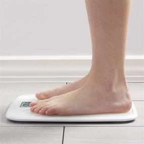 img 1 attached to 📏 InstaTrack TS-701: Ultra-Thin Digital Bathroom Scale in Bright White–Accurate Measurement up to 330lbs